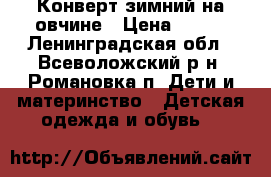 Конверт зимний на овчине › Цена ­ 500 - Ленинградская обл., Всеволожский р-н, Романовка п. Дети и материнство » Детская одежда и обувь   